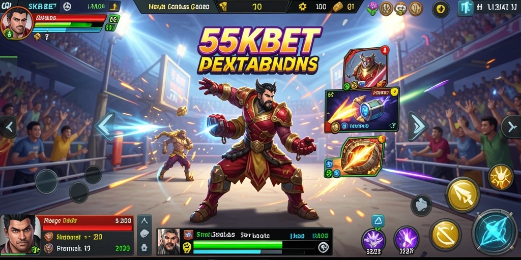 Tangkapan layar yang menunjukkan pemain merencanakan strategi dalam 55KBET.
