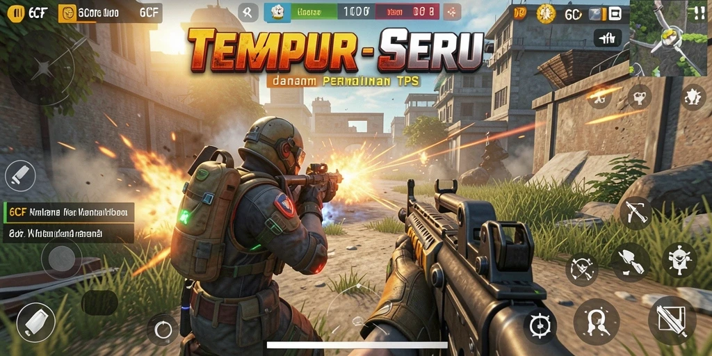 Gameplay 6CF yang seru dan mendebarkan dalam TPS.