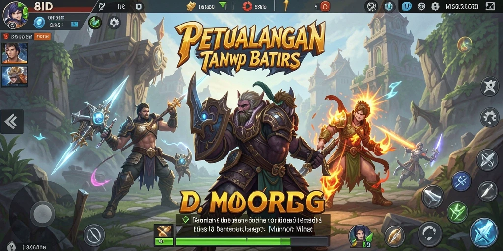 Tampilan gameplay 8ID dengan grafik menarik dan karakter dinamis.