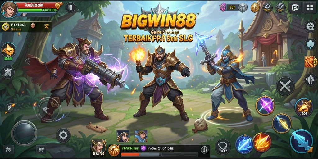 Tampilan gameplay seru di BIGWIN88 dengan pertempuran strategi.