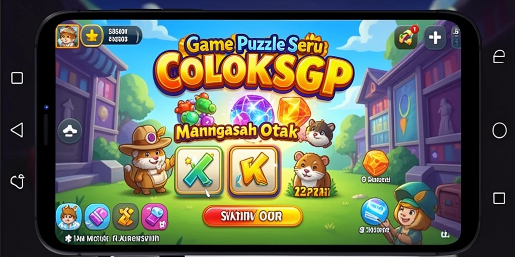 Screenshot gameplay COLOKSGP menampilkan tantangan puzzle yang seru.