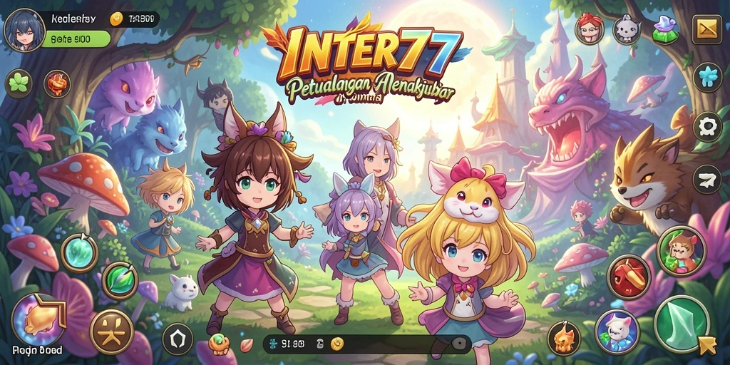Tampilan gameplay yang menawan dalam dunia Anime.