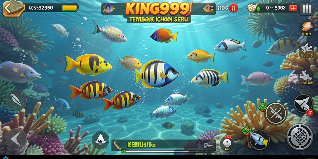 Tampilan gameplay Tembak Ikan yang seru di KING999.