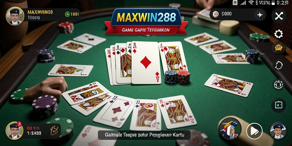 Tampilan gameplay menarik dalam permainan Gaple.
