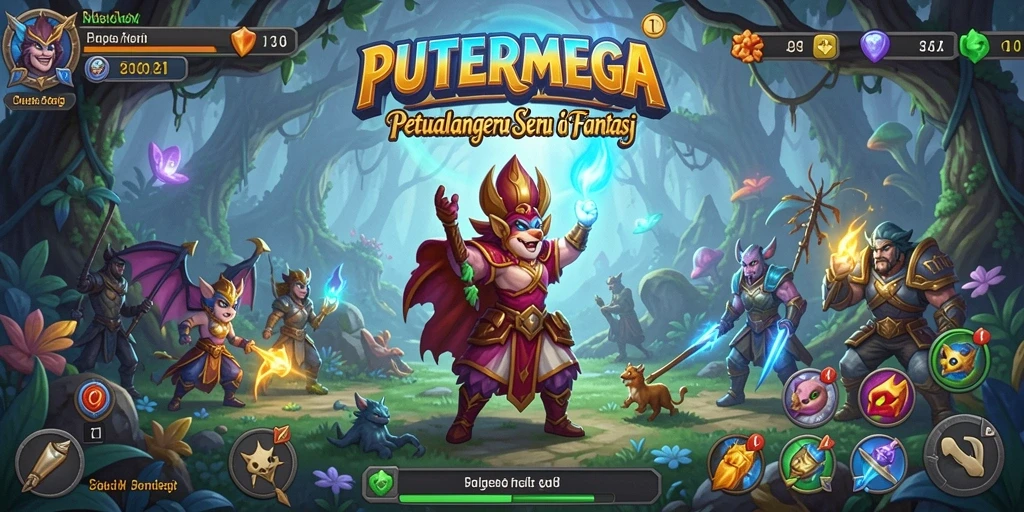 Screenshot gameplay PUTERMEGA yang menampilkan karakter beraksi di dunia petualangan.