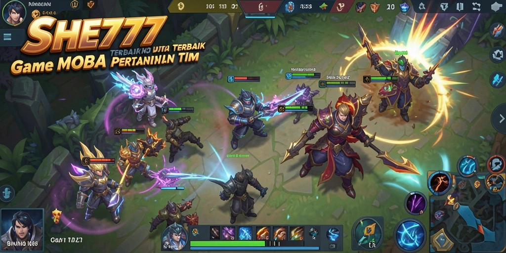 Gameplay seru di SHE777 dengan karakter unik dan pertempuran intens.