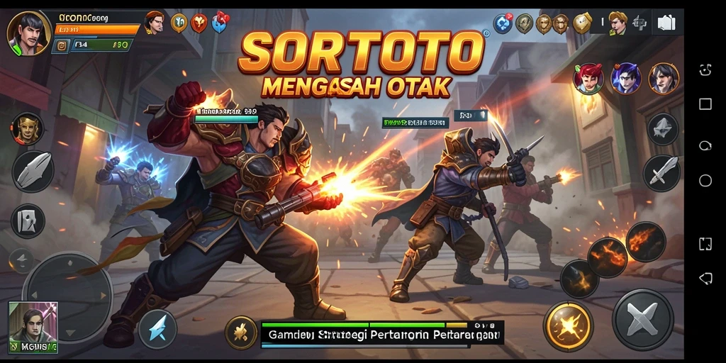 Screenshot gameplay SORTOTO yang menunjukkan aksi strategi seru.