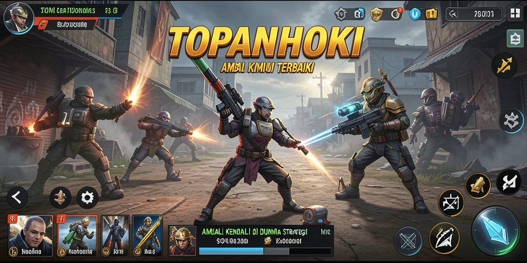 Gameplay TOPANHOKI yang seru dan penuh strategi.